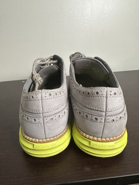 Cole Haan Zerogrand OG Wingtip Oxford Golf Shoes Waterproof Grey Neon Mens 8 main image 10